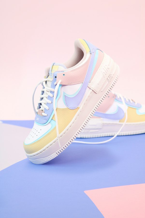 Women's Breathable Foam Lace-Up Casual Sneakers (Pastel Pink)